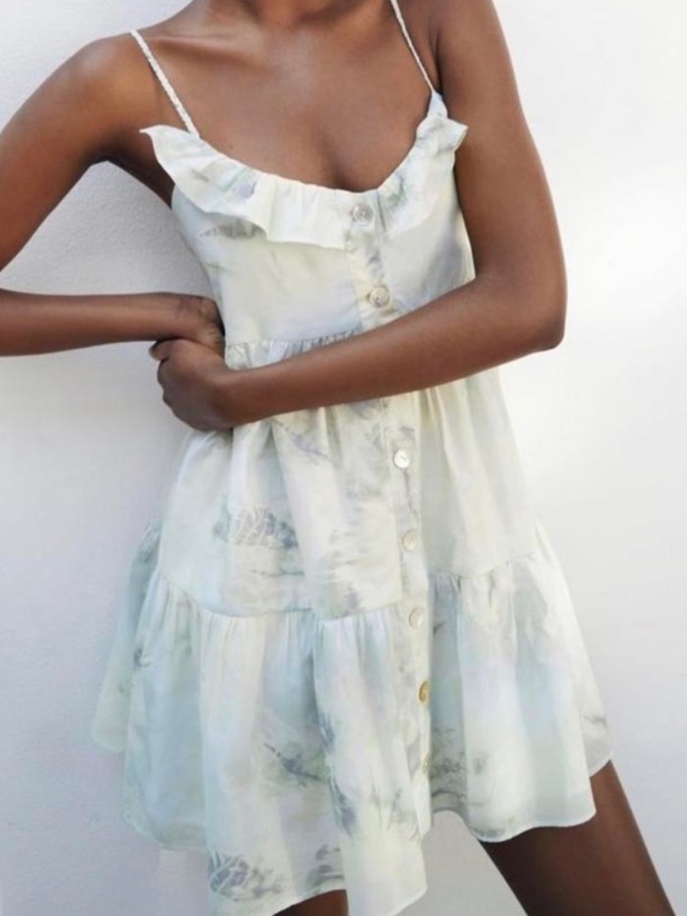 Zara Ruffle Mini Dress
